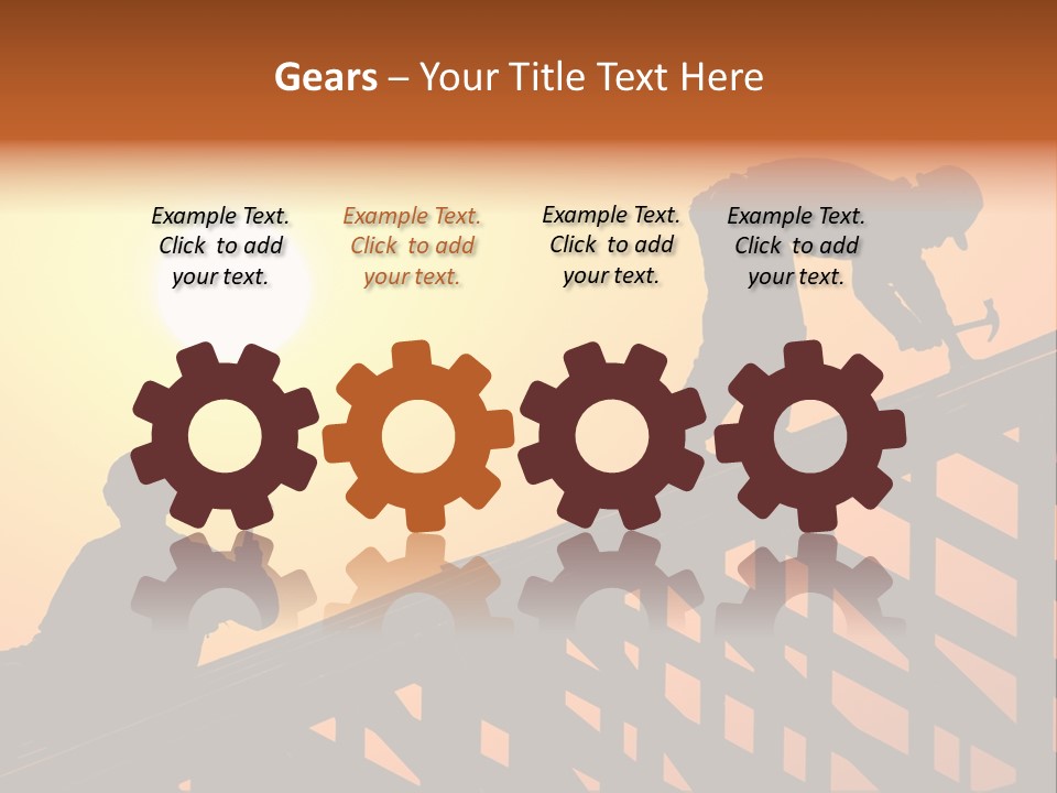 Profession Hammer Worker PowerPoint Template