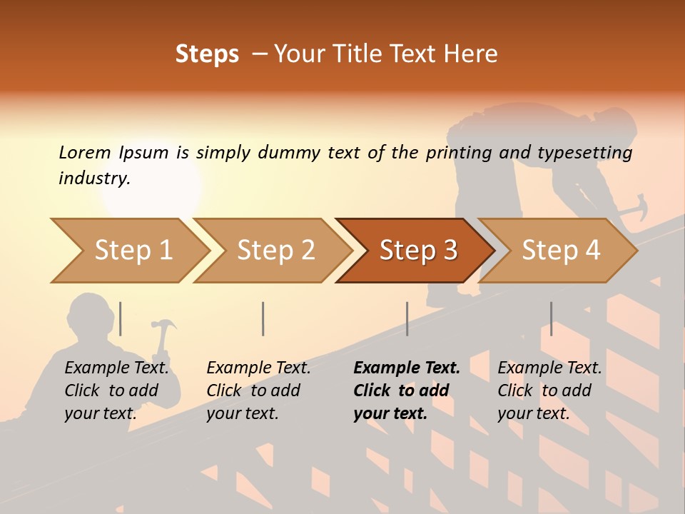 Profession Hammer Worker PowerPoint Template