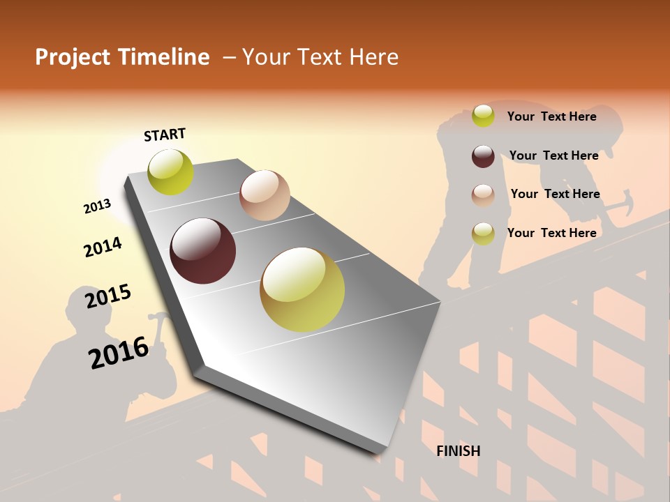Profession Hammer Worker PowerPoint Template