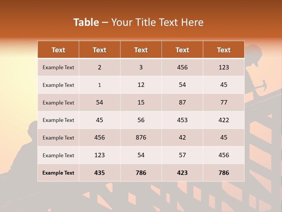 Profession Hammer Worker PowerPoint Template