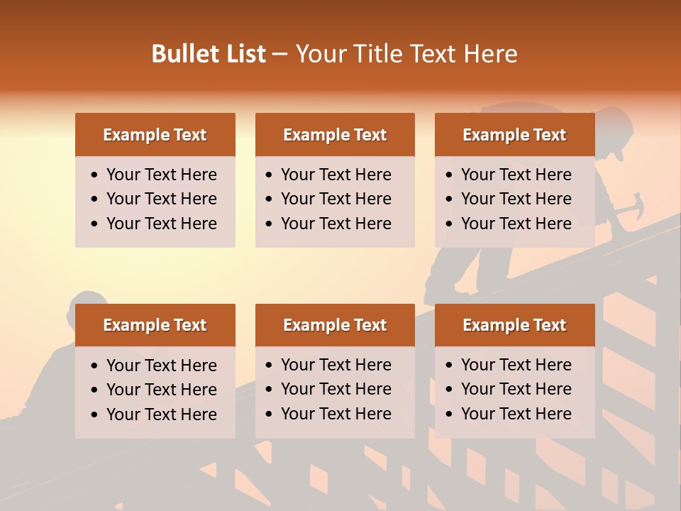 Profession Hammer Worker PowerPoint Template
