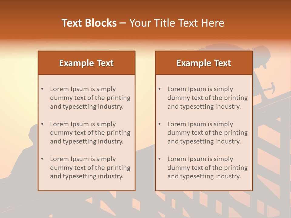 Profession Hammer Worker PowerPoint Template