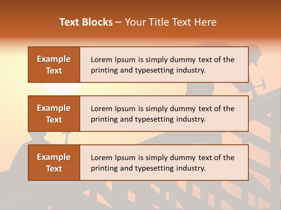 Profession Hammer Worker PowerPoint Template
