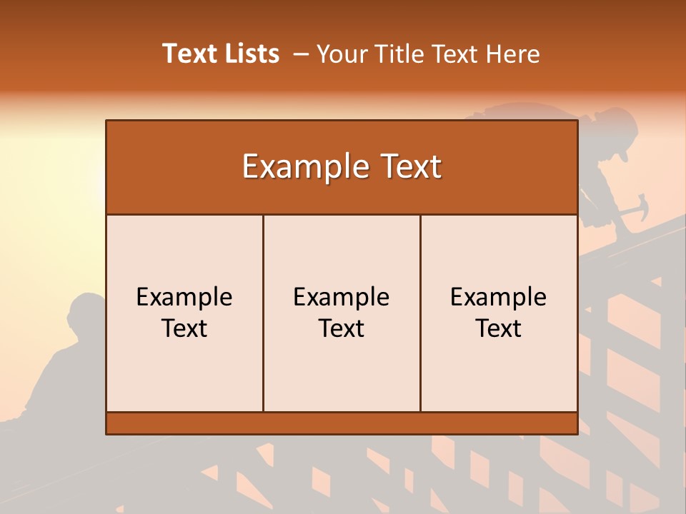 Profession Hammer Worker PowerPoint Template