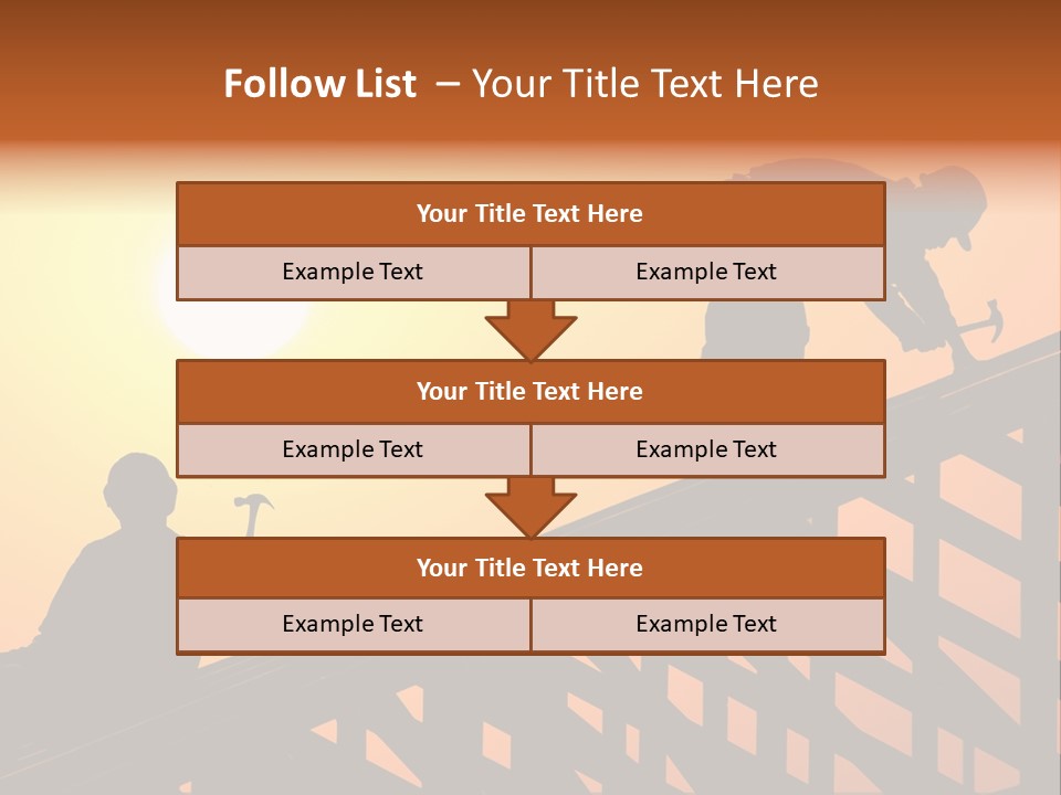 Profession Hammer Worker PowerPoint Template