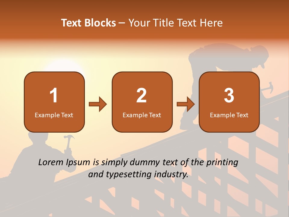 Profession Hammer Worker PowerPoint Template