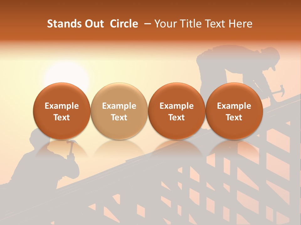 Profession Hammer Worker PowerPoint Template