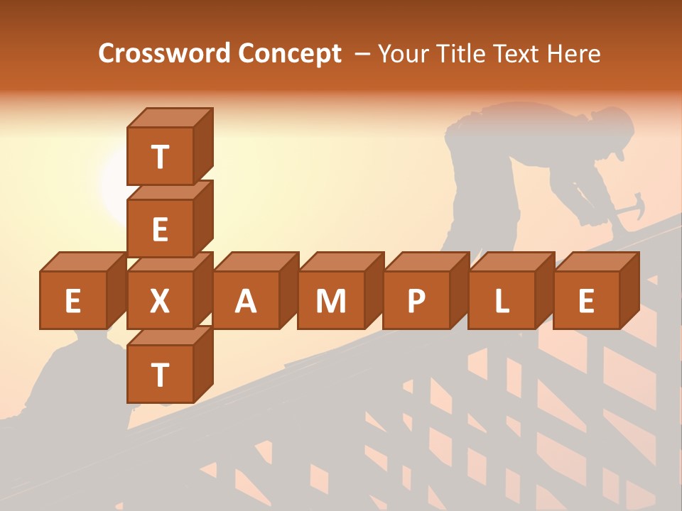 Profession Hammer Worker PowerPoint Template