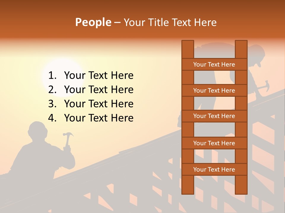 Profession Hammer Worker PowerPoint Template