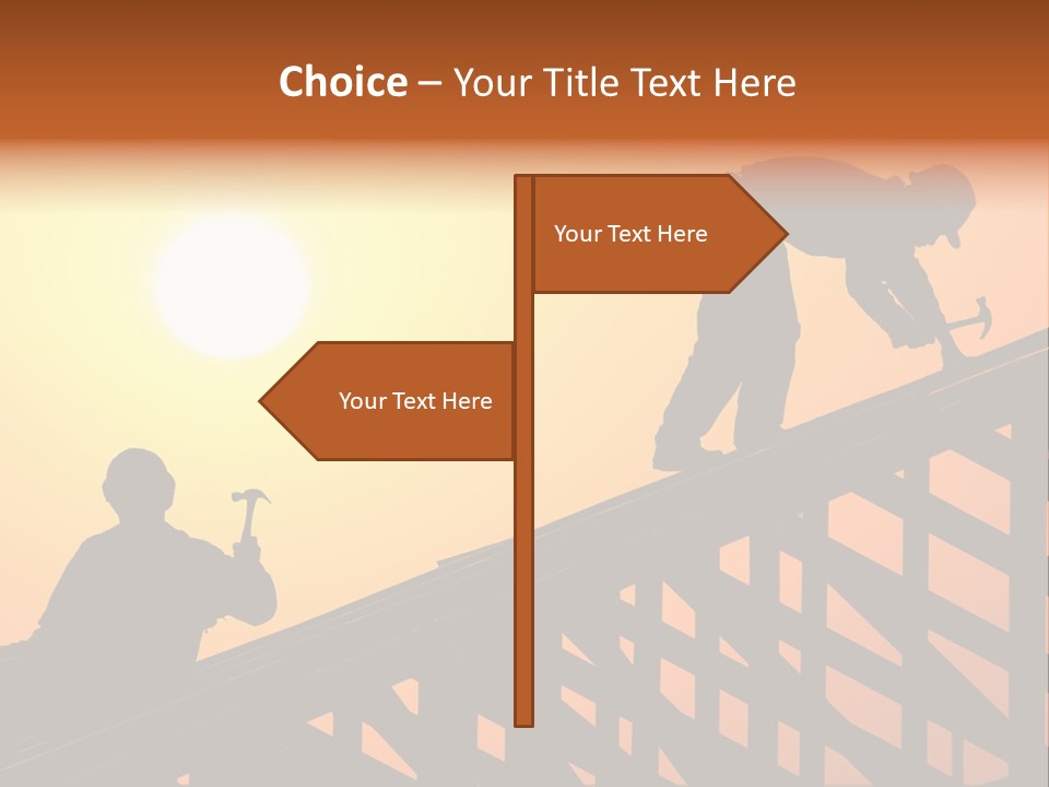 Profession Hammer Worker PowerPoint Template
