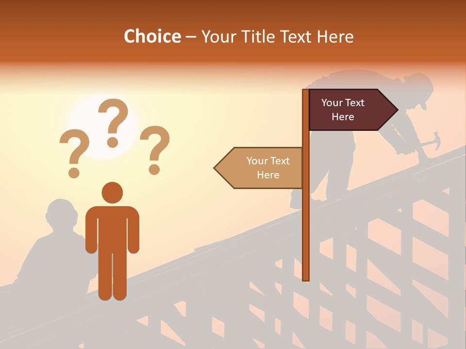 Profession Hammer Worker PowerPoint Template