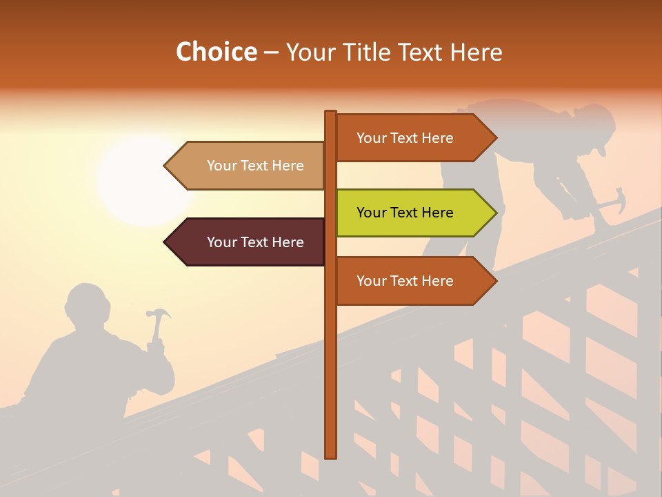 Profession Hammer Worker PowerPoint Template