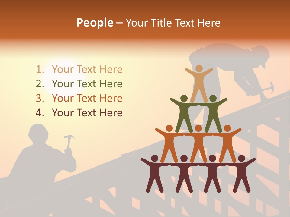 Profession Hammer Worker PowerPoint Template