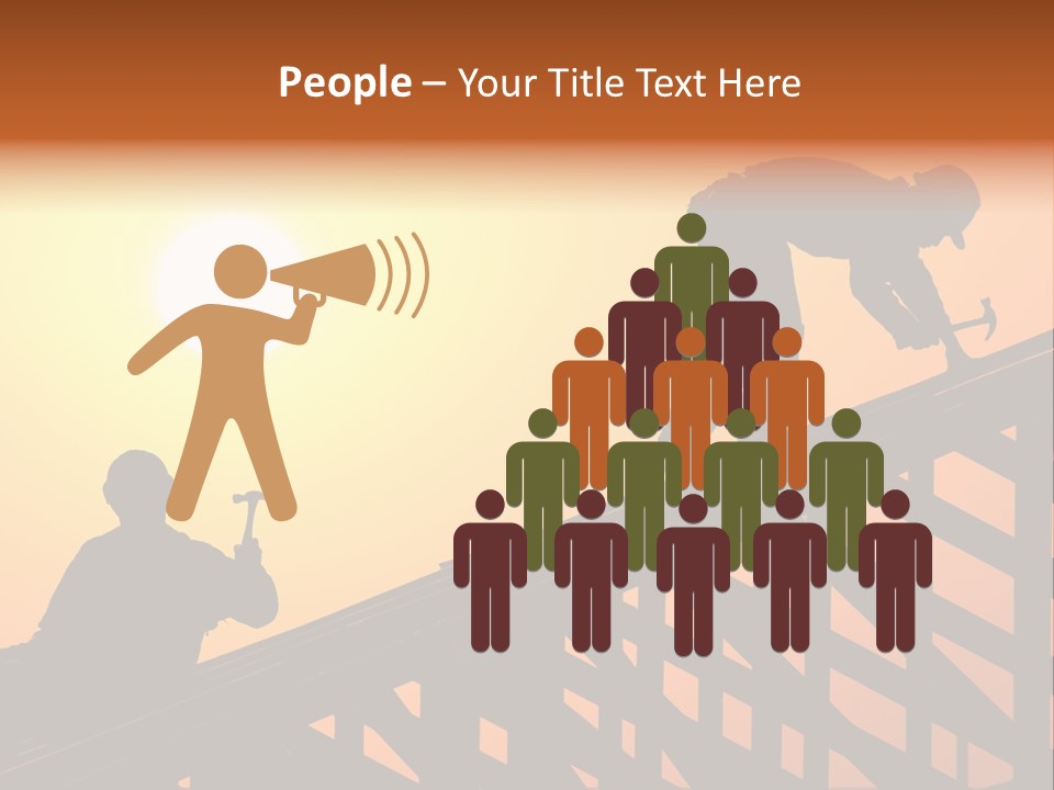 Profession Hammer Worker PowerPoint Template