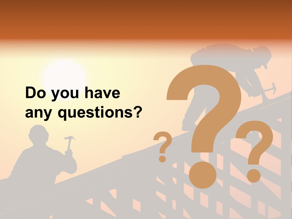 Profession Hammer Worker PowerPoint Template