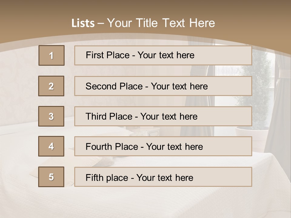 Floor Bedroom Suite PowerPoint Template