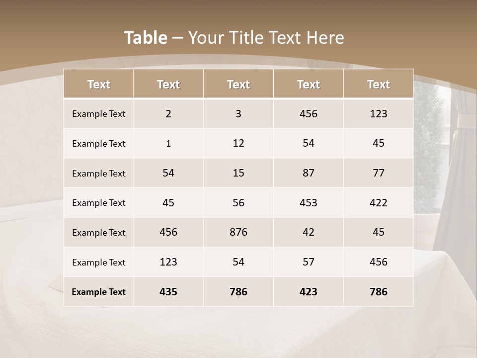 Floor Bedroom Suite PowerPoint Template