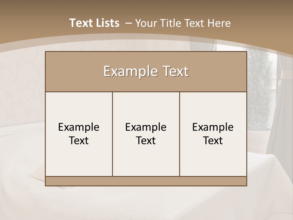 Floor Bedroom Suite PowerPoint Template