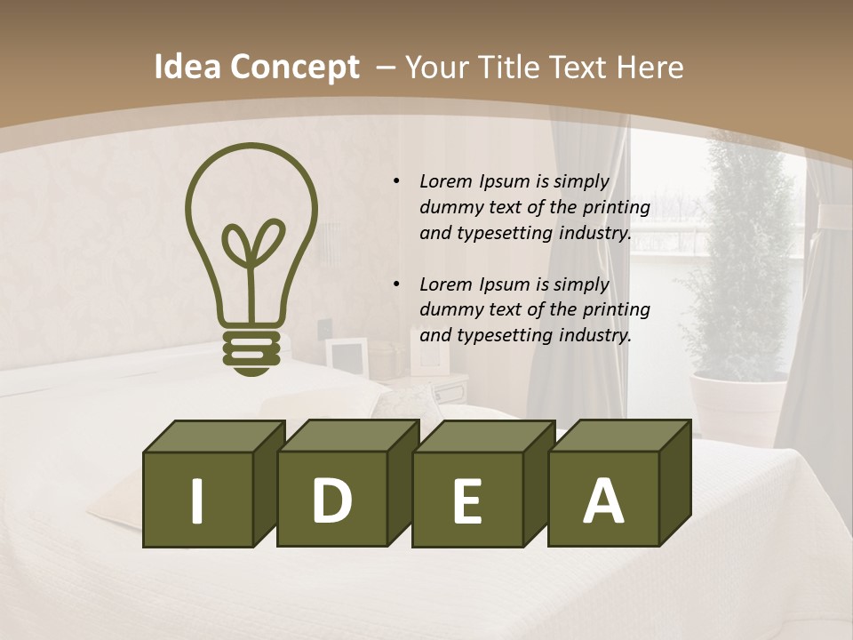 Floor Bedroom Suite PowerPoint Template