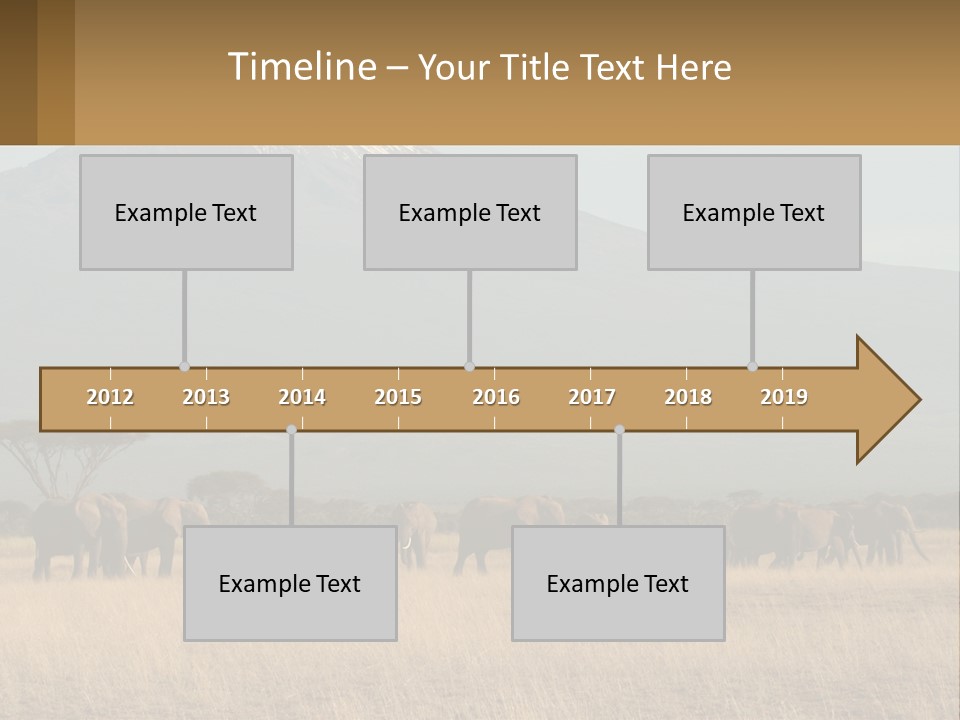 Color Herbivore Matriarch PowerPoint Template