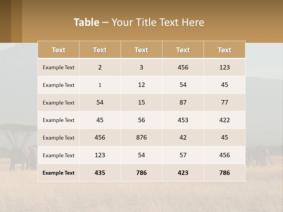 Color Herbivore Matriarch PowerPoint Template