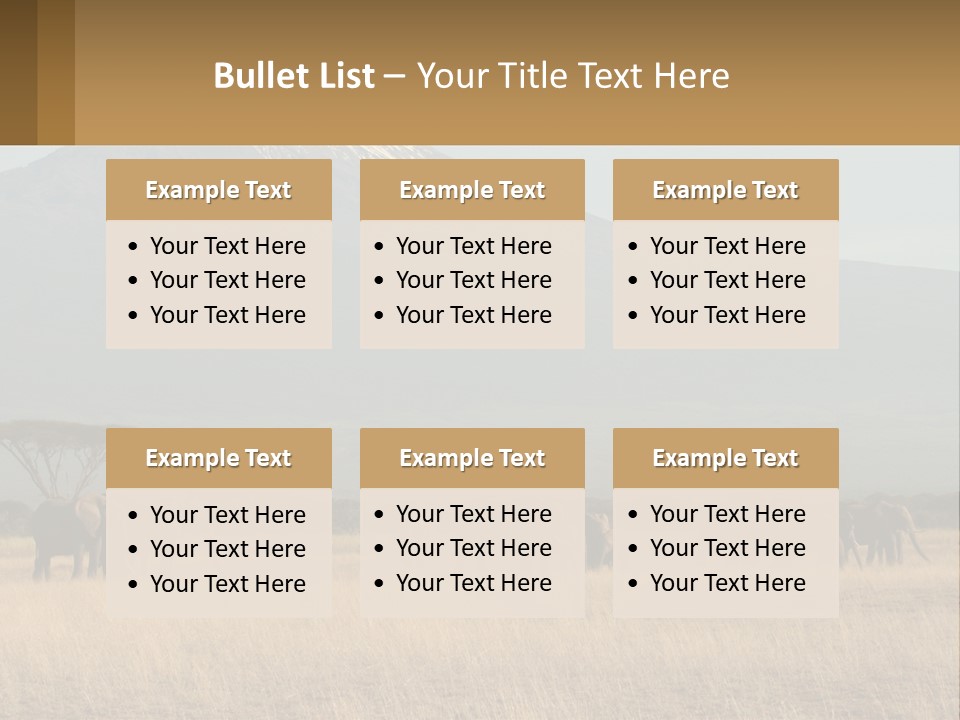 Color Herbivore Matriarch PowerPoint Template