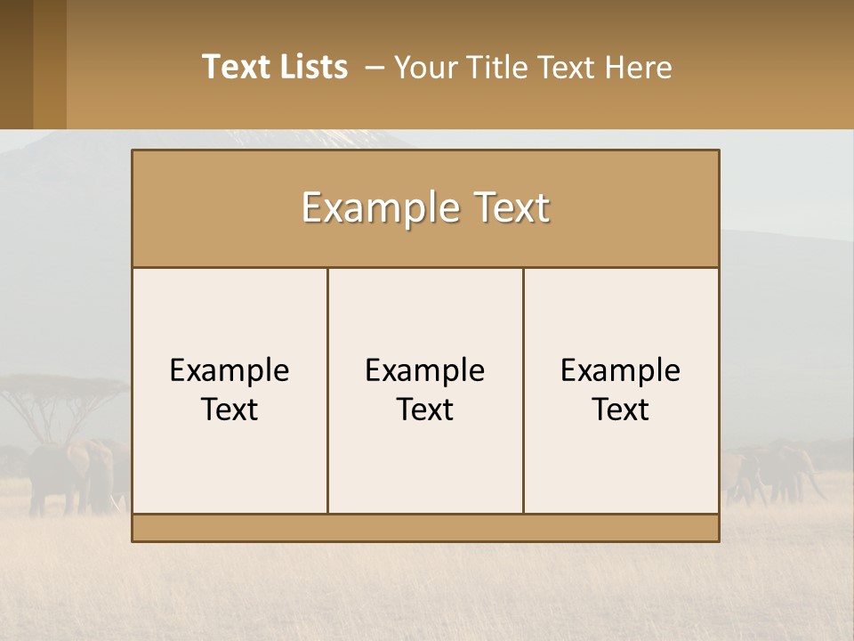 Color Herbivore Matriarch PowerPoint Template