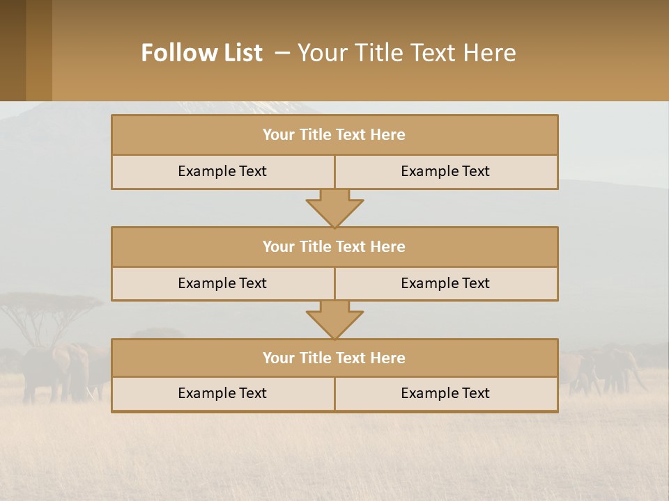 Color Herbivore Matriarch PowerPoint Template