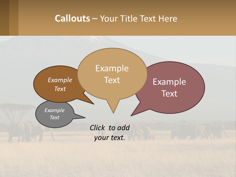 Color Herbivore Matriarch PowerPoint Template