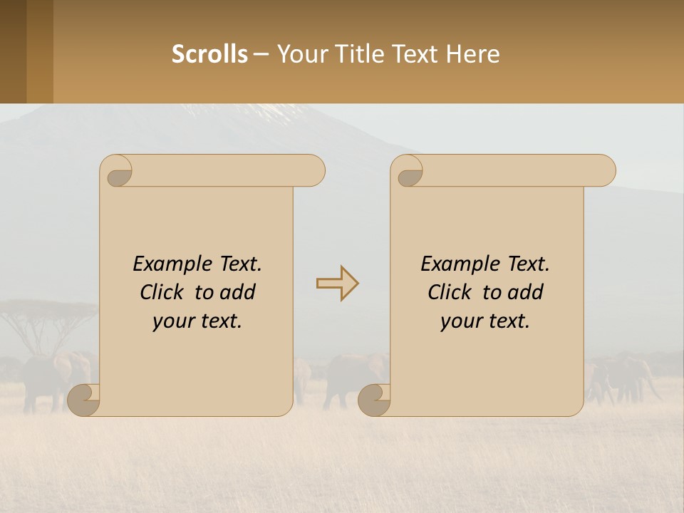 Color Herbivore Matriarch PowerPoint Template