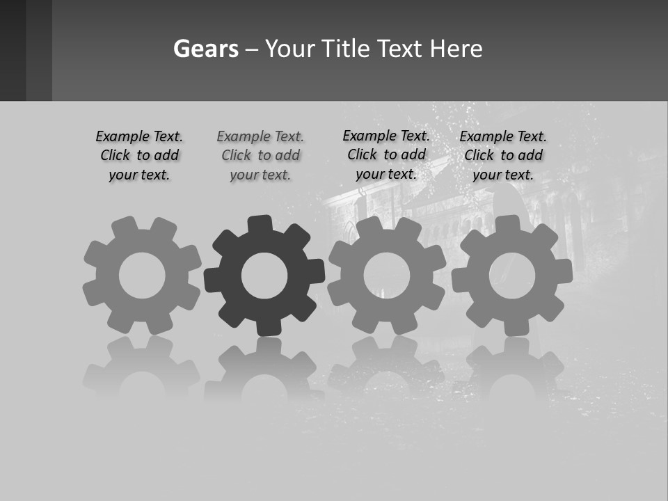 Creepy Halloween Light PowerPoint Template