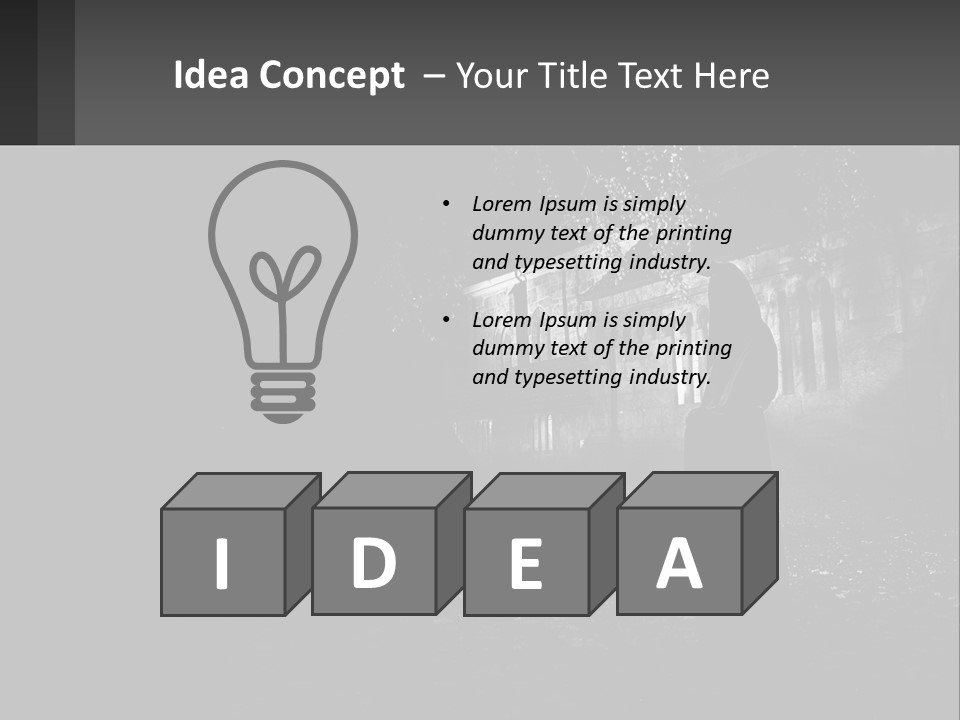 Creepy Halloween Light PowerPoint Template