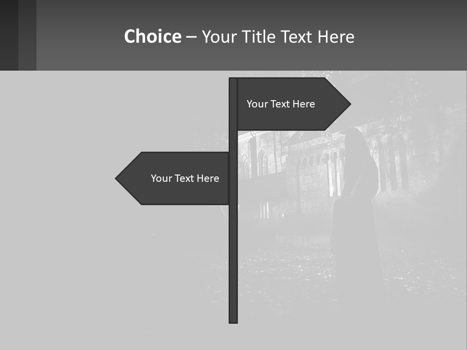 Creepy Halloween Light PowerPoint Template