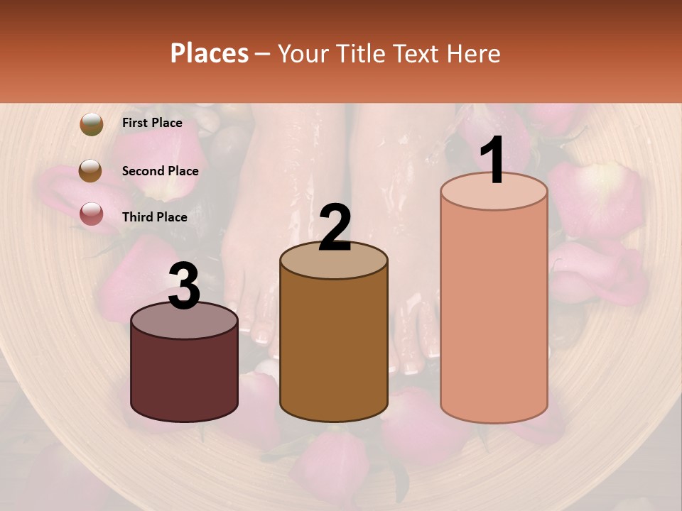 Leaf Beauty Leg PowerPoint Template