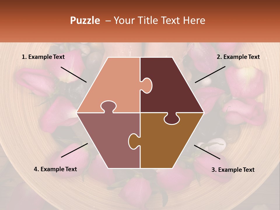 Leaf Beauty Leg PowerPoint Template