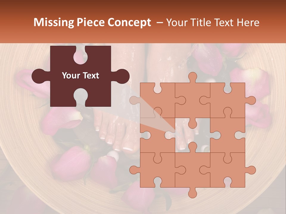 Leaf Beauty Leg PowerPoint Template