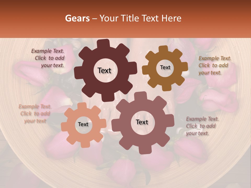 Leaf Beauty Leg PowerPoint Template