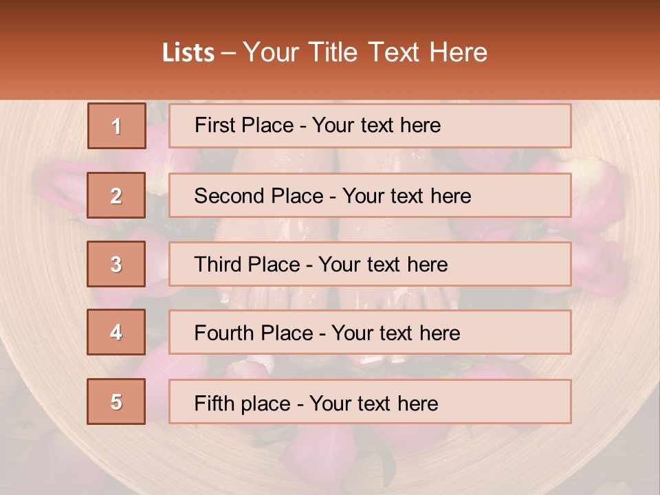 Leaf Beauty Leg PowerPoint Template