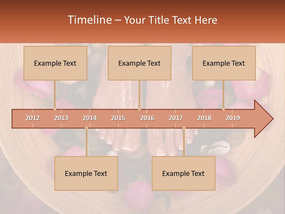 Leaf Beauty Leg PowerPoint Template