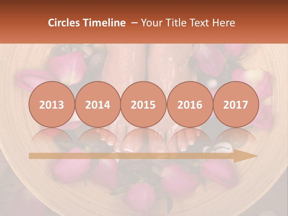 Leaf Beauty Leg PowerPoint Template