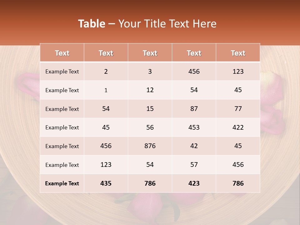 Leaf Beauty Leg PowerPoint Template
