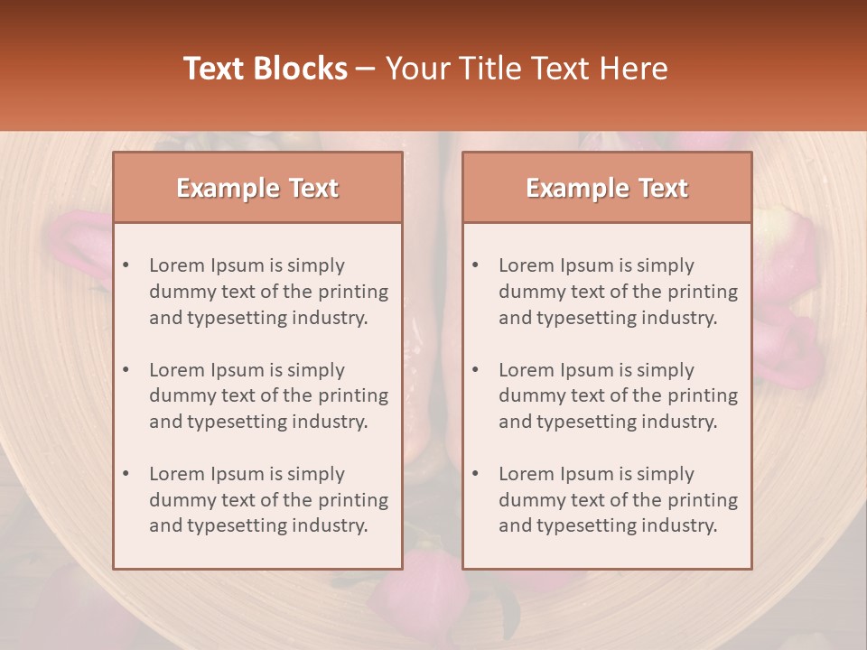 Leaf Beauty Leg PowerPoint Template