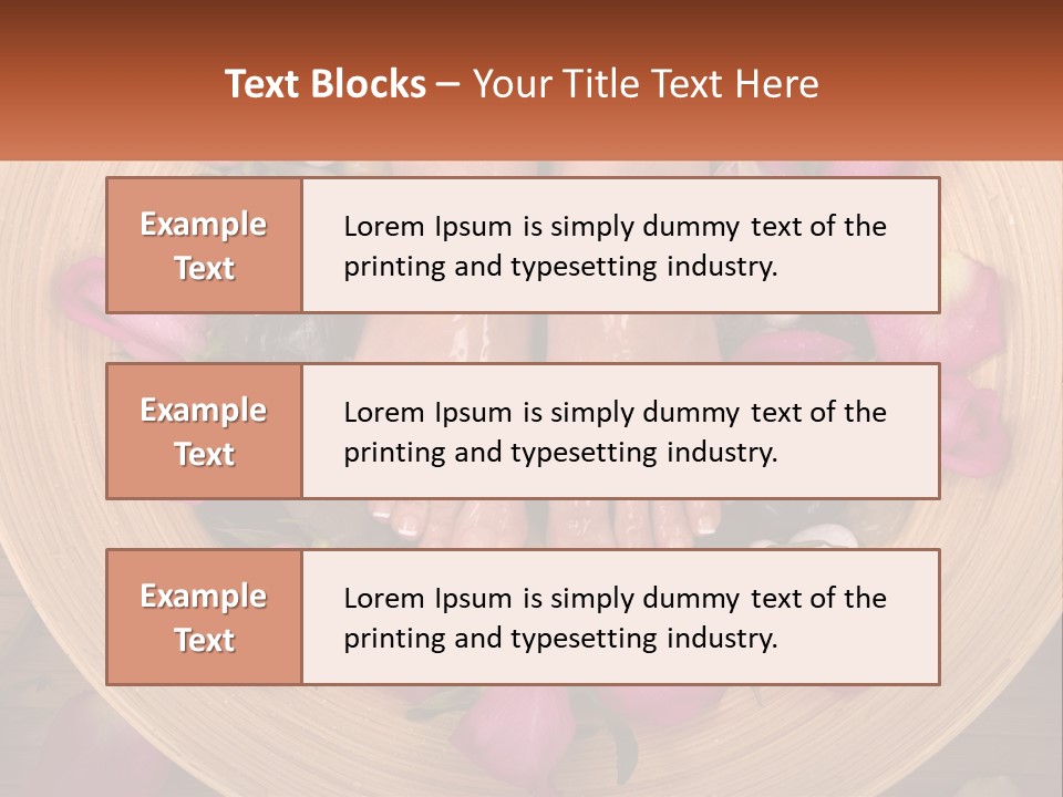 Leaf Beauty Leg PowerPoint Template