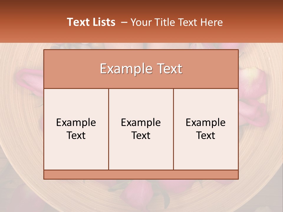 Leaf Beauty Leg PowerPoint Template