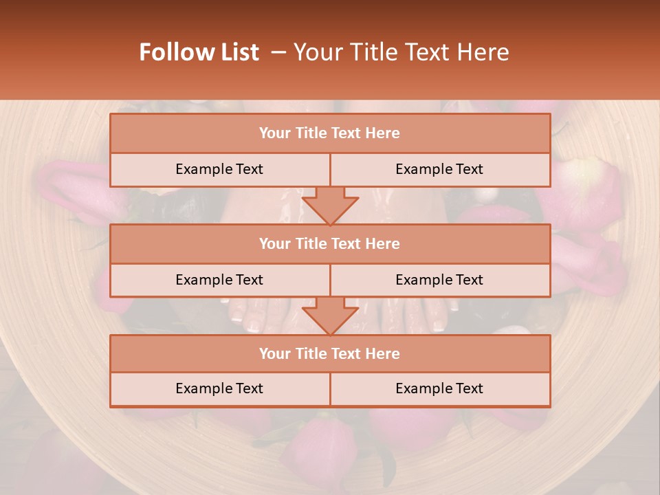 Leaf Beauty Leg PowerPoint Template