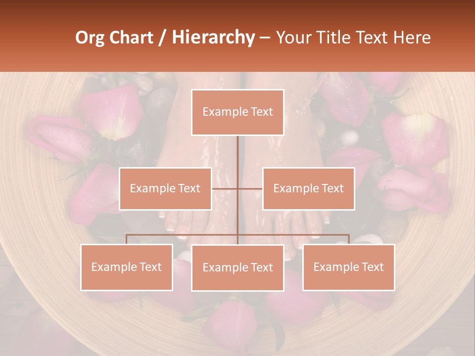 Leaf Beauty Leg PowerPoint Template