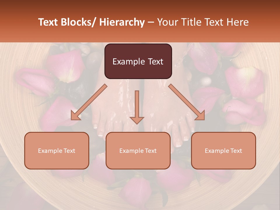 Leaf Beauty Leg PowerPoint Template