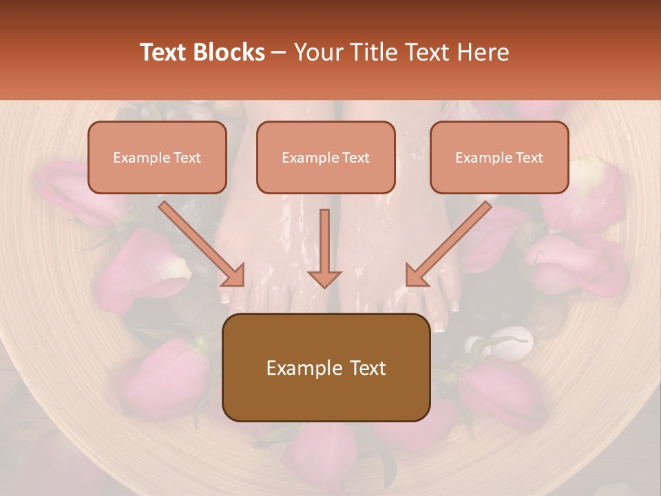 Leaf Beauty Leg PowerPoint Template