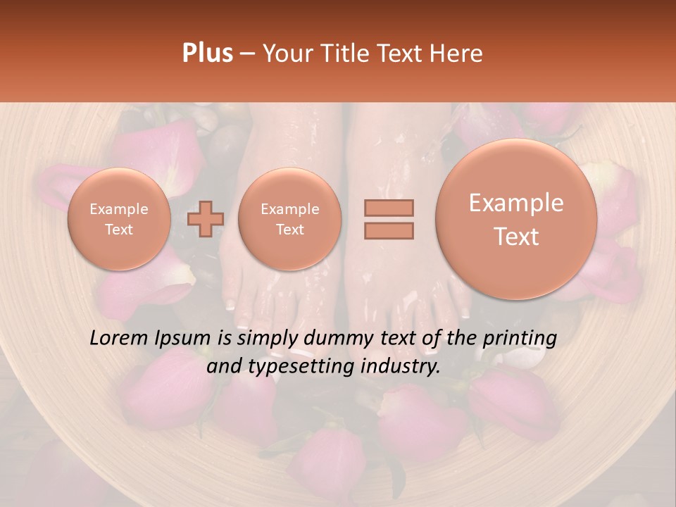 Leaf Beauty Leg PowerPoint Template