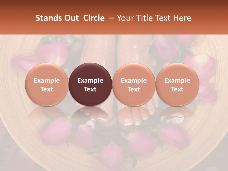 Leaf Beauty Leg PowerPoint Template